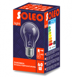 HELIOS żarówki - ŻARÓWKA WYSOKOTEMPERATUROWA E27 A55 40W SOLEO - WST-2621