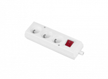 PLASTROL - GNIAZDO PRZENOŚNE WTYCZKOWE POJEDYŃCZE 16A 3X2P+Z 250V ROZBIERALNE BIAŁY - GN-370WS BIAŁY