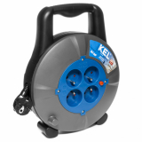 PLASTROL - PZ-HOME/10M/3X1/H03VV-F Przedłużacz bębnowy domowy HOME LINE IP20 4x2p+Z, 10A 2300W, przewód 3x1 mm H03VV-F-czarny  - PZ-HOME/10M/3X1/H03VV-F