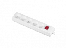 PLASTROL - GNIAZDO PRZENOŚNE WTYCZKOWE PIĘCIOKĄTNE 16A 5x2p 250V ROZBIERALNE BIAŁY - GN-560WS BIAŁY