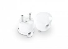 PLASTROL - WTYCZKA KĄTOWA MINI ROZBIERALNA 16A 250V 2P BIAŁY - WT-10 BIAŁY