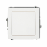 KARLIK - DECO Mechanizm łącznika jednobiegunowego  biały mat - 25DWP-1