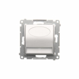 KONTAKT SIMON - Oprawa oświetleniowa LED, 14 V DC, 0.42 W, białe ciepłe 3100 K; srebrny mat !Wymagany zasilacz 14V - DOS14.01/43