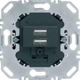 HAGER - MECHANIZM GNIAZDA USB ŁADOWANIA 3.0A 230V ANTRACYT MAT ONE.PLATFORM - 260205