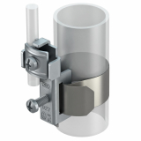OBO - OBEJMA TAŚMOWA UZIEMIAJĄCA DO RUR 3/8-4 CALE STAL NIERDZEWNA 40CM - 5057523