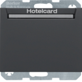 HAGER - ŁĄCZNIK PRZEKAŹNIKOWY NA KARTĘ HOTELOWĄ, ANTRACYT MAT K.1  - 16417116