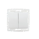 KANLUX - Łącznik zwierny podwójny LOGI 02-1022-102 bi   - 25069