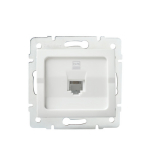 KANLUX - GNIAZDO KOMPUTEROWE POJEDYNCZE RJ45 CAT6 LOGI BIAŁY - 25109