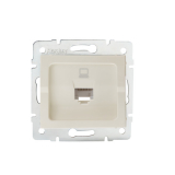 KANLUX - GNIAZDO KOMPUTEROWE POJEDYNCZE, (RJ45 KAT. 5E JACK) KREMOWY LOGI. - 25167