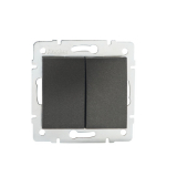 KANLUX - Łącznik dwugrupowy świecznikowy LOGI 02-1010-141 gr - 25244