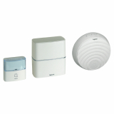 LEGRAND - DZWONEK BEZPRZEWODOWY SERENITY Z DODATKOWYM ODBIORNIKIEM COMFORT 230V - BIAŁY - ZESTAW - 094272