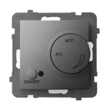 OSPEL - REGULATOR TEMPERATURY Z CZUJNIKIEM PODPODŁOGOWYM SZARY MAT ARIA. - RTP-1U/m/70