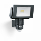 LANGE ŁUKASZUK - NAŚWIETLACZ LED IP44 14,7W 1376lm 4000K CZARNY Z CZUJNIKIEM RUCHU LS 150 - ST052546