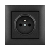 ELEKTRO-PLAST NASIELSK - GNIAZDO POJEDYNCZE Z UZIEMIENIEM PODTYNKOWE Z UZIEMIENIEM b/r GPT 2P+Z SENTIA - 1434-19