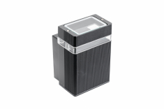 GTV - OPRAWA ŚCIENNA JEDNOKIERUNKOWA NESSA, GU10, max. 50W, IP54, AC 220-240V, 50/60Hz, CZARNA - LD-NESSAGU10J-20