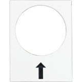 SCHNEIDER ELECTRIC - ETYKIETA DO KASETY STERUJĄCEJ-W PRAWO WOLNO 30X40MM BIAŁA - ZB2BY4907