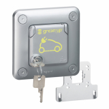LEGRAND - GNIAZDO 2P+Z GREEN'UP Z KLAPKĄ ZAMYKANĄ NA KLUCZ IP55/K10 SOLIROC - 077898