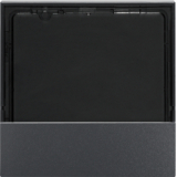 HAGER - Element centralny do regulatora temperatury i pokojowego, antracyt mat, lakierowany KNX e/s B.x. - 80960185