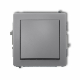 KARLIK - DECO Mechanizm łącznika jednobiegunowego 27DWP-1 szary mat. - 27DWP-1