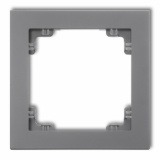 KARLIK - DECO Ramka uniwersalna pojedyncza z tworzywa 27DR-1 szary mat. - 27DR-1