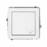 KARLIK - DECO; Mechanizm łącznika  schodowego  biały mat - 25DWP-3