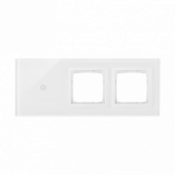 KONTAKT SIMON - Panel dotykowy S54 Touch, 3 moduły, 1 pole dotykowe + 2 otwory na osprzęty S54, biała perła - DSTR3100/70