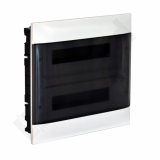 LEGRAND - ROZDZIELNIA WNĘKOWA 2X12 Z DRZWIAMI PRZEZROCZYSTYMI DO ŚCIAN PEŁNYCH PRACTIBOX S - 135372