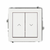 KARLIK - DECO Mechanizm łącznika żaluzjowego   biały mat - 25DWP-8