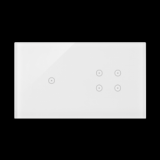 KONTAKT SIMON - Panel dotykowy S54 Touch, 2 moduły, 1 pole dotykowe + 4 pola dotykowe, biała perła - DSTR214/70