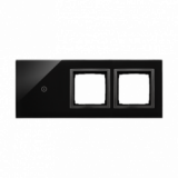 KONTAKT SIMON - Panel dotykowy S54 Touch, 3 moduły, 1 pole dotykowe + 2 otwory na osprzęty S54, zastygła lawa - DSTR3100/73