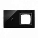 KONTAKT SIMON - Panel dotykowy S54 Touch, 2 moduły, 1 pole dotykowe + 1 otwór na osprzęt S54, zastygła lawa - DSTR210/73