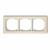 KARLIK - DECO; Ramka uniwersalna potrójna beż - 1DR-3