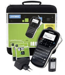 DYMO - DRUKARKA ETYKIET DYMO LABELMANAGER LM 280 180 DPI W WALIZCE TAŚMY DO SZEROKOŚCI 12MM KLAWIATURA QWERTY DO 10 KOPII JEDNORAZOWO - 2091152