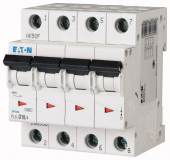EATON - Wyłącznik nadprądowy 6kA PL6-C10/4. - 166515