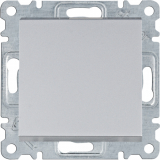 HAGER - ŁĄCZNIK UNIWERSALNY SCHODOWY 10AX 250V IP20 SREBRNY LUMINA INTENSE - WL0022