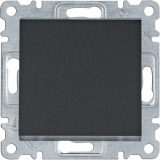 HAGER - ŁĄCZNIK SCHODOWY POJEDYNCZY UNIWERSALNY 10AX 250V CZARNY LUMINA INTENSE - WL0023