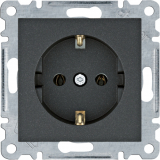 HAGER - lumina Gniazdo SCHUKO, czarny - WL1053