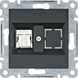 HAGER - GNIAZDO KOMPUTEROWE POJEDYNCZE RJ45 KAT. 5E FTP CZARNY LUMINA - WL2133