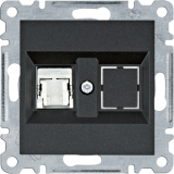 HAGER - GNIAZDO KOMPUTEROWE POJEDYNCZE RJ45 KAT. 6 FTP CZARNY LUMINA - WL2173