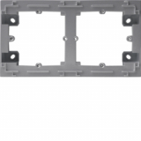 HAGER - lumina intense Adapter natynkowy 2-krotny, srebrny - WL5822