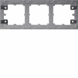 HAGER - lumina intense Adapter natynkowy 3-krotny, srebrny - WL5832