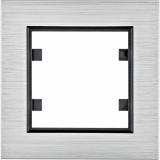 HAGER - RAMKA POJEDYNCZA ALUMINIUM SREBRNY LUMINA PASION - WL9012