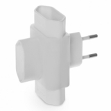 PLASTROL - ROZGAŁĘŹNIK POTRÓJNY 3X2P 2,5A 230V IP20 BIAŁY - R-1