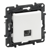 LEGRAND - GNIAZDO TELEFONICZNE POJEDYNCZE RJ11 BIAŁY NILOE STEP - 863155