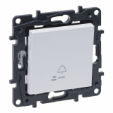 LEGRAND - PRZYCISK DZWONEK Z PODŚWIETLENIEM ZACISKI AUTOMATYCZNE 6A BIAŁY NILOE STEP - 863110