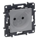 LEGRAND - GNIAZDO POJEDYNCZE BEZ UZIEMIENIA 2P Z PRZESŁONAMI ZACISKI ŚRUBOWE ALUMINIUM 16A 230V NILOE STEP - 863319