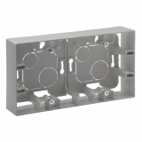 LEGRAND - PUSZKA PODWÓJNA NATYNKOWA ALUMINIUM NILOE STEP - 863398