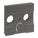 LEGRAND - PLAKIETKA GNIAZDA TV ZEWNĘTRZNYCH PRODUCENTÓW - 3 OTWORY- KOLOR STALOWY NILOE STEP - 863484