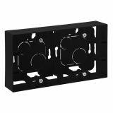 LEGRAND - PUSZKA PODWÓJNA NATYNKOWA CZARNY NILOE STEP - 863598
