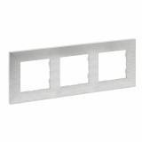 LEGRAND - RAMKA POTRÓJNA SZCZOTKOWANE ALUMINIUM NILOE STEP - 863893